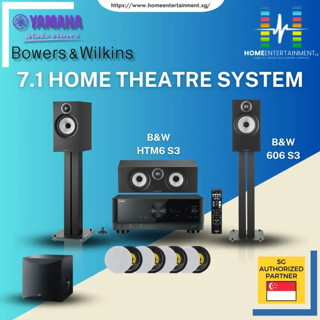 [7.1 Home Theatre Package 1] Bowers&Wilkins 606 S3 + Yamaha RX-V6A
