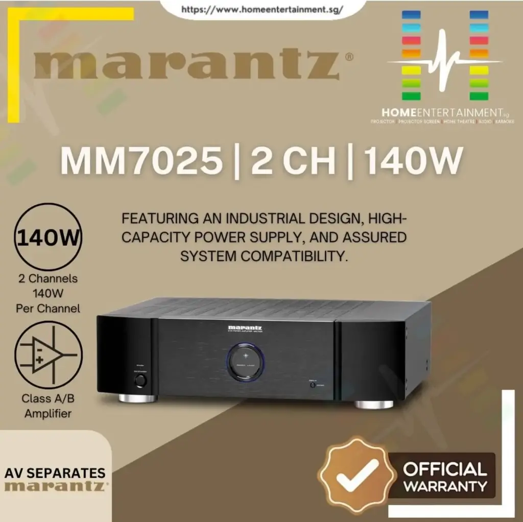 Marantz MM7025 AV Separates Amplifier | 2 Channel Power Amplifer with 140W
