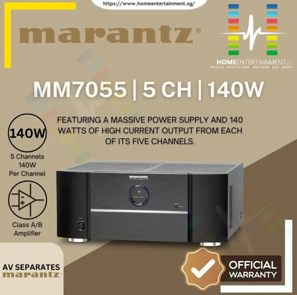 Marantz MM7055 AV Seperates Amplifier | 5 Channel Power Amplifier with 140W