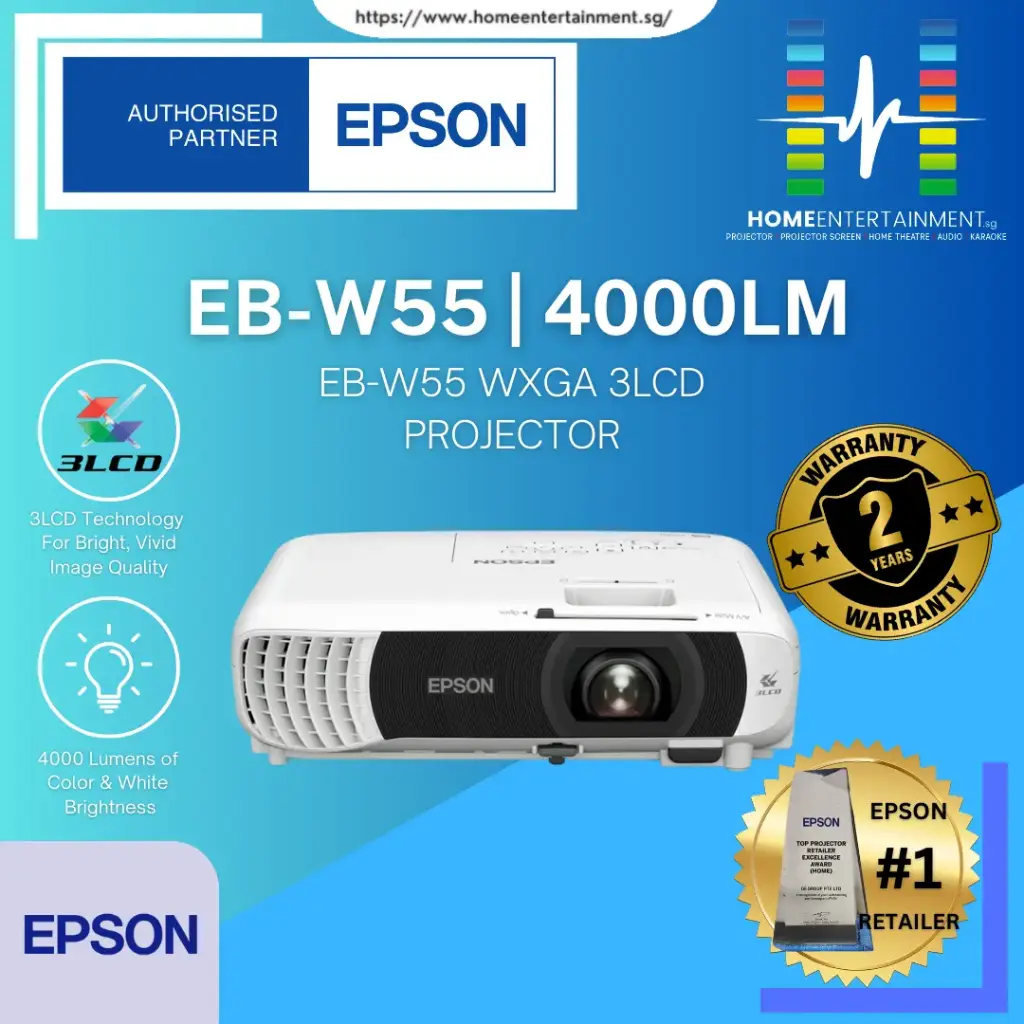 Epson EB-W55 WXGA 3LCD Projector