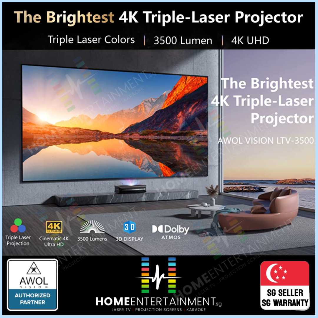 Awol Vision LTV-3500 PRO UST 4K Projector | HomeEntertainment.sg