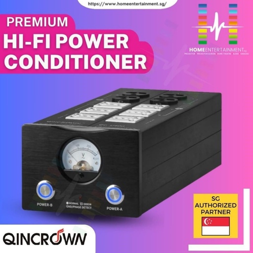 QINCROWN PREMIUM HIFI POWER CONDITIONER FILTER ELECTRICAL NOISE EFFECTIVELY WITH HIGH QUALITY WILMA ELETRONICS COMPONENTS