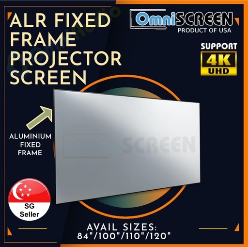 OmniSCREEN FSLT ALR Fixed Screen For Long Throw Projector (16:9)
